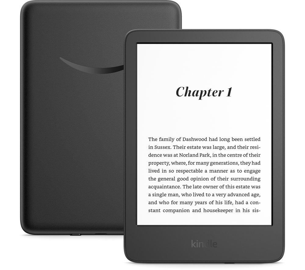 AMZ_Kindle 16GB 2022 Release E-Reader with 6 Display, Free Savings Story  Cleaning Cloth, Black 