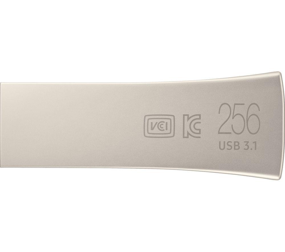 SAMSUNG Bar Plus USB 3.1 Memory Stick - 256 GB, Champagne Silver