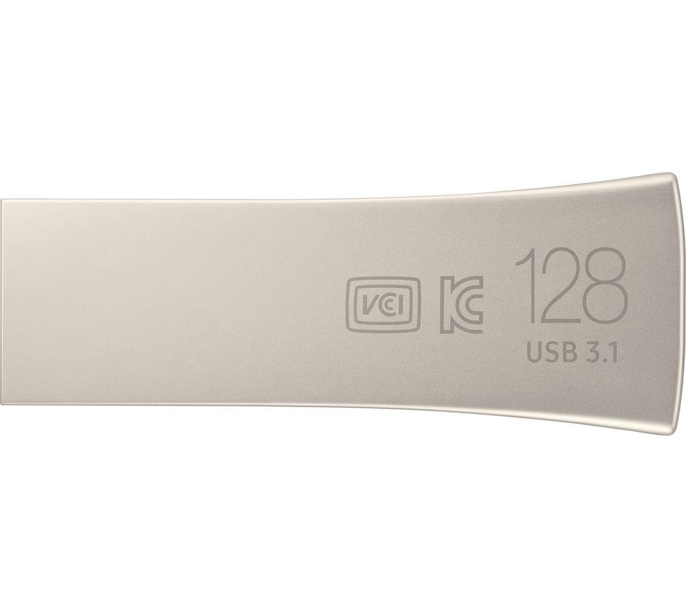 SAMSUNG Bar Plus USB 3.1 Memory Stick - 128 GB, Champagne Silver image number 3 of 13