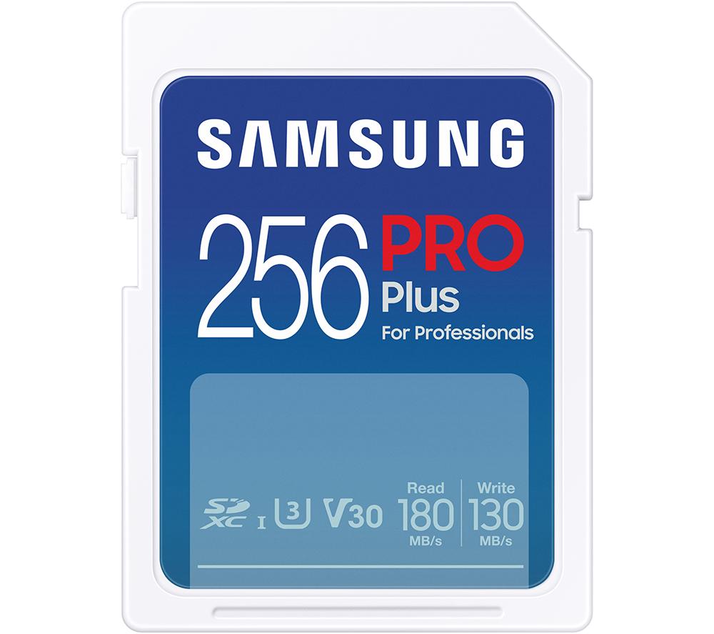 Samsung PRO Plus 256GB UHS-I U3 Full HD & 4K UHD 160MB/s Reading 120MB/s Writing for SLR Cameras and System Cameras (MB-SD256K/EU)
