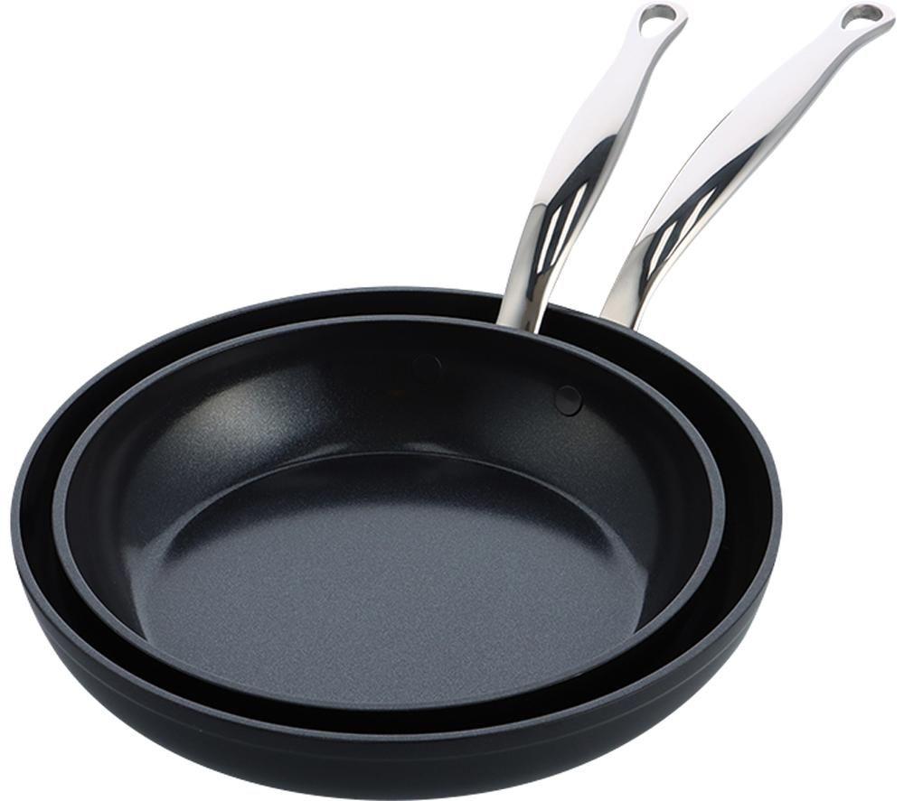 GREENPAN Barcelona Pro CC005336-001 2-piece Non-stick Frying Pan Set - Black & Silver