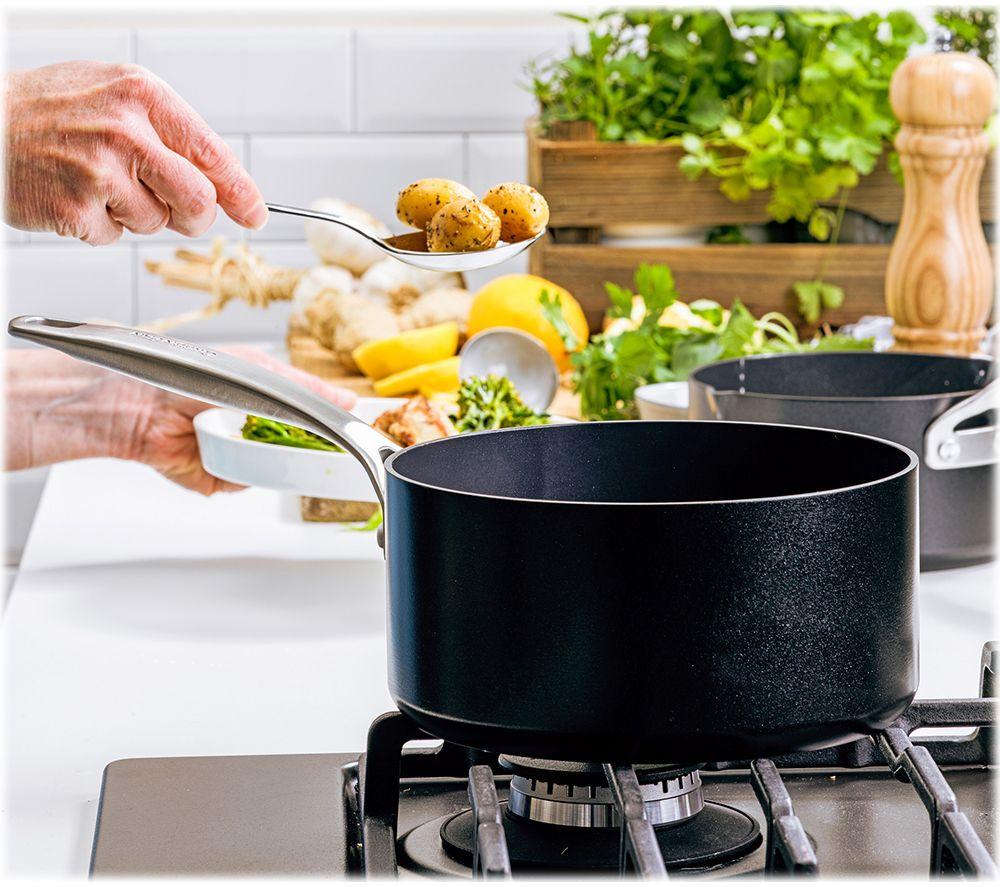 GREENPAN Copenhagen CC005215-001 3-piece Non-stick Cookware Set - Black image number 7 of 9