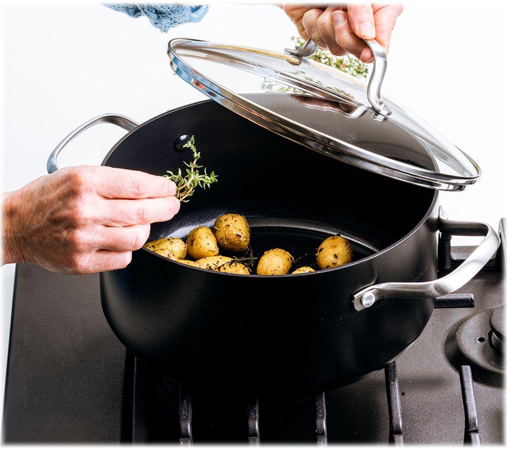 GREENPAN Copenhagen CC005215-001 3-piece Non-stick Cookware Set - Black image number 8 of 9
