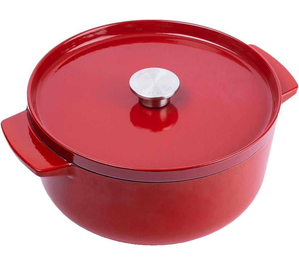 KITCHENAID Cast Iron 26 cm Casserole Dish - Empire Red