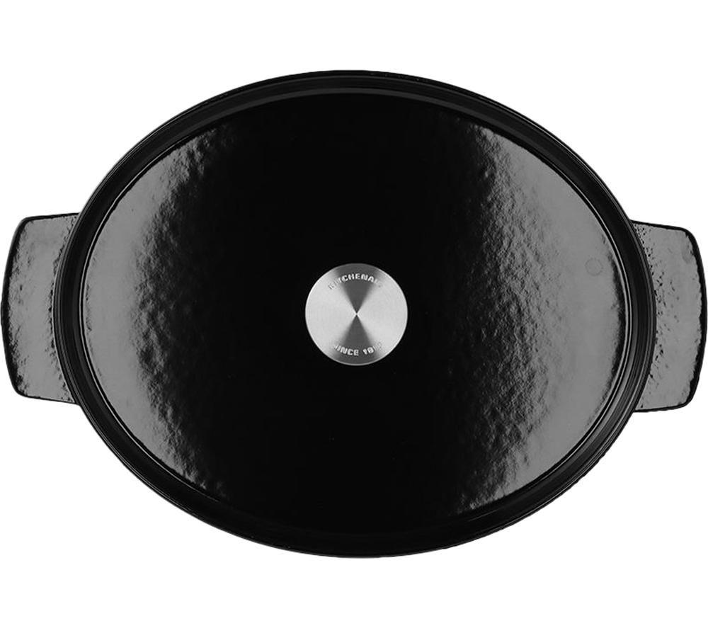 KITCHENAID Cast Iron 30 cm Oval Casserole Dish - Onyx Black image number 3 of 6