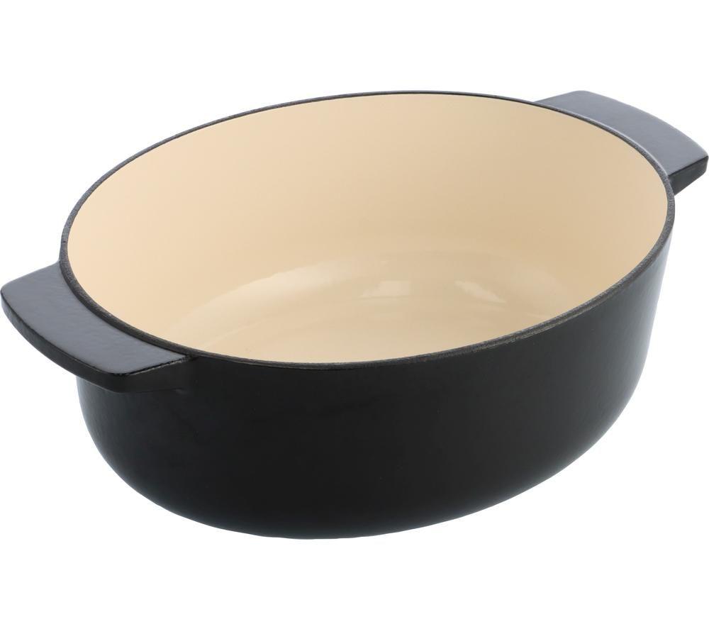 KITCHENAID Cast Iron 30 cm Oval Casserole Dish - Onyx Black image number 4 of 6