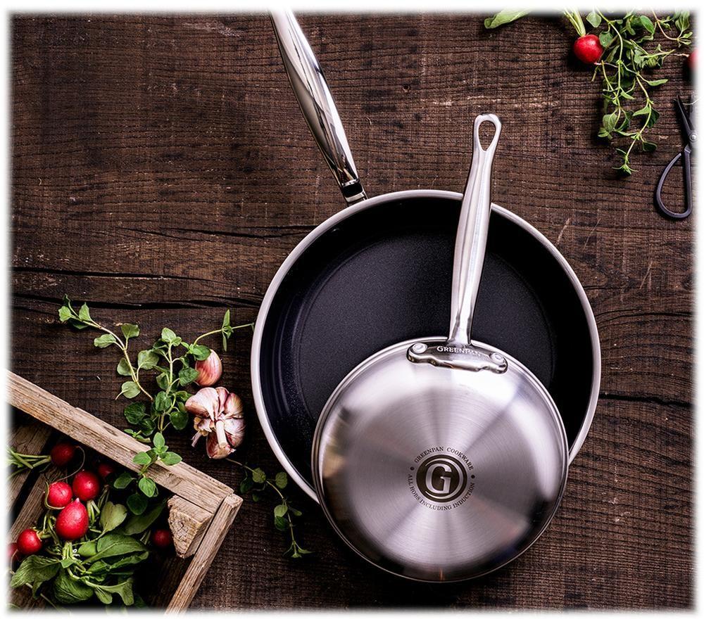 GREENPAN Premiere CC003818-001 28 cm Non-stick Frying Pan - Stainless Steel image number 9 of 10