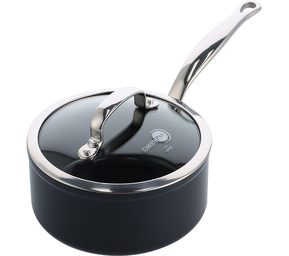 Buy GREENPAN Barcelona Pro CC005331 18 cm Nonstick Saucepan Black