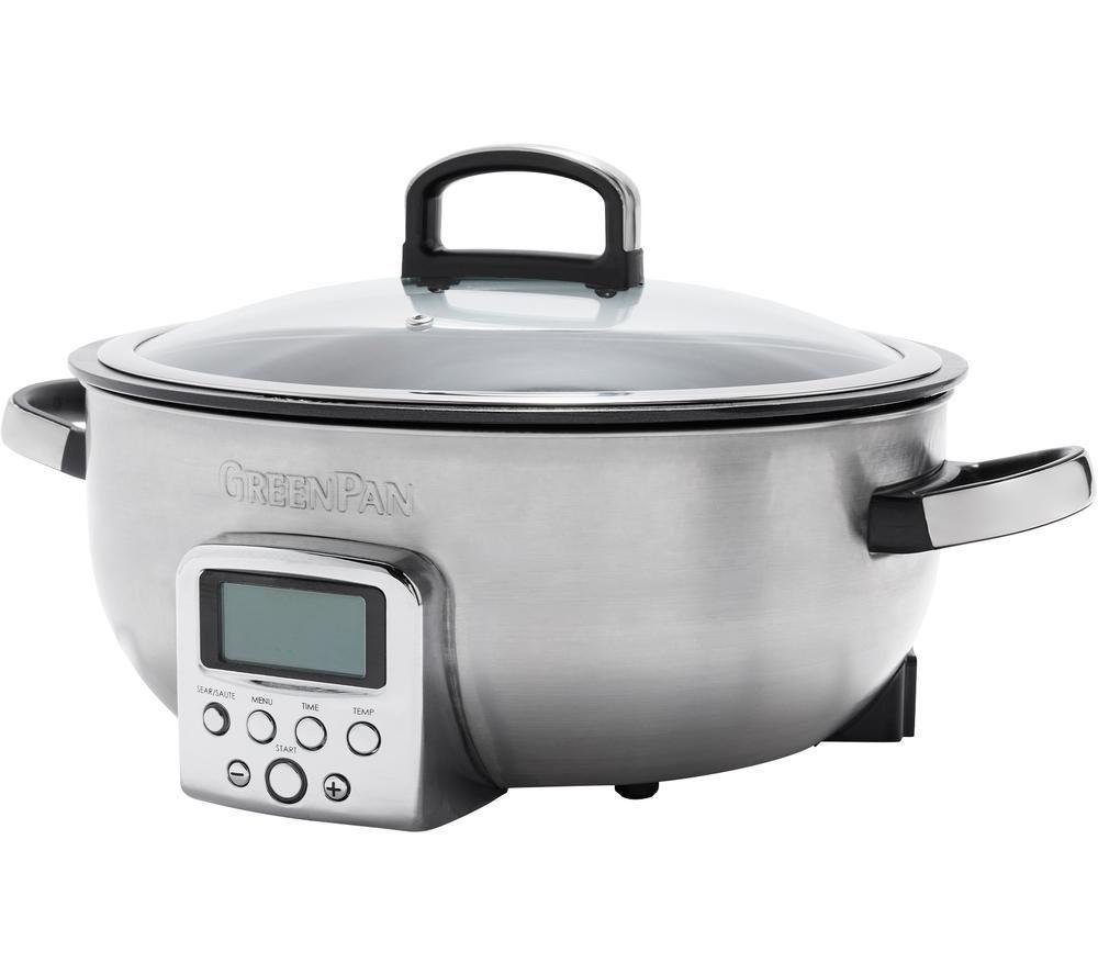 Image of GREENPAN Omni CC005284-001 Multicooker - Stainless Steel, Stainless Steel