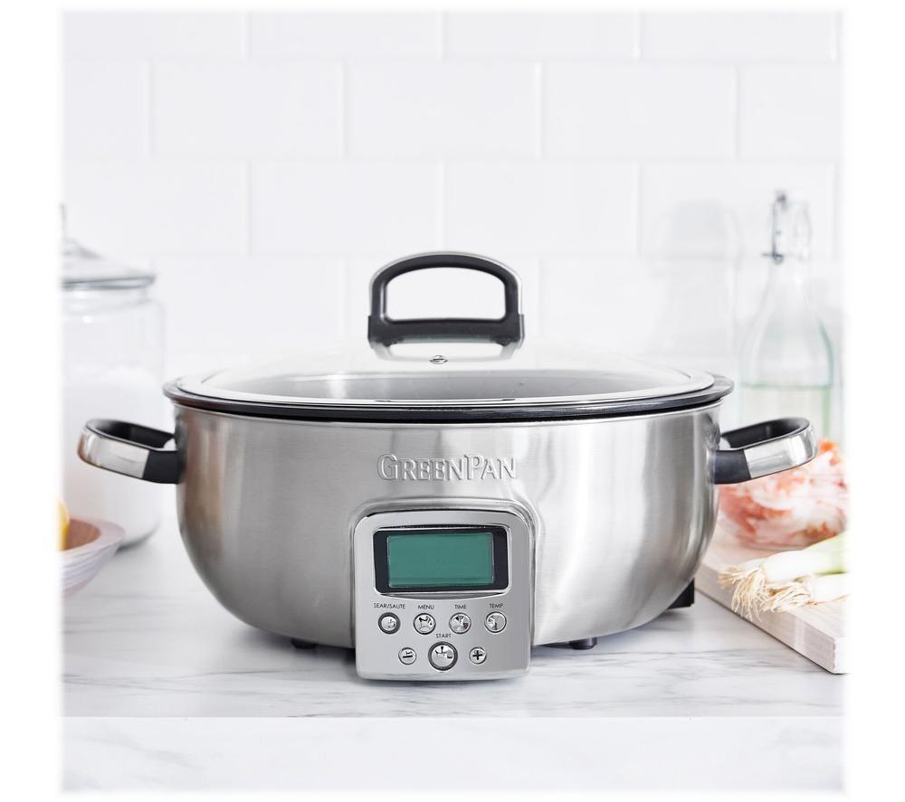 GREENPAN Omni CC005284-001 Multicooker - Stainless Steel image number 2 of 8