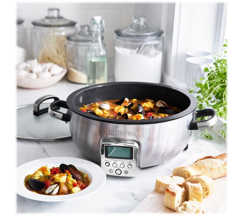 GREENPAN Omni CC005284-001 Multicooker - Stainless Steel image number 3 of 8