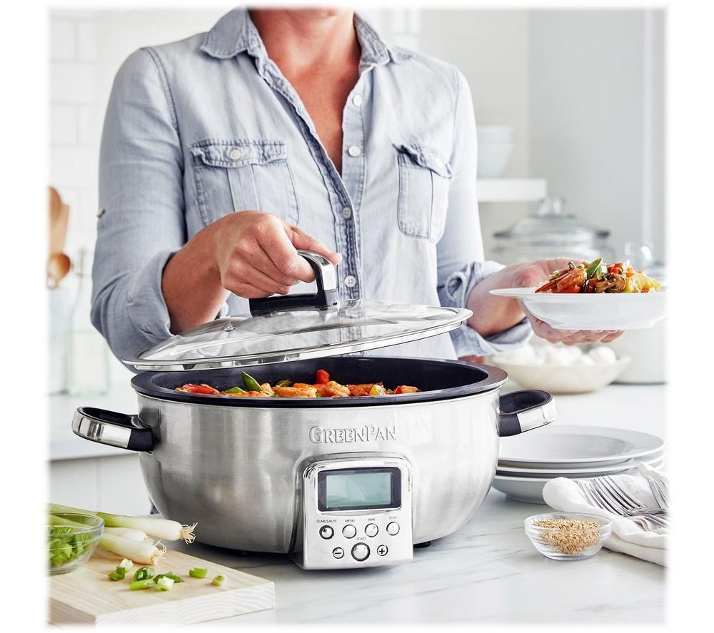 GREENPAN Omni CC005284-001 Multicooker - Stainless Steel image number 6 of 8