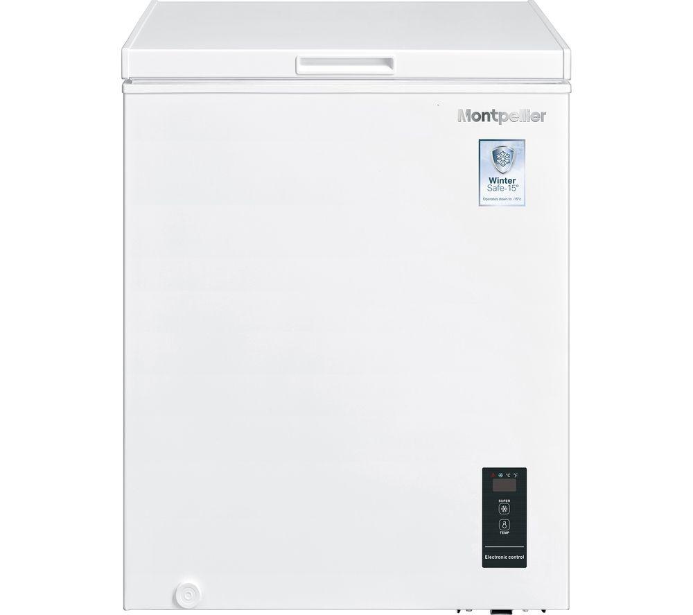Buy MONTPELLIER MCF140WLED Chest Freezer White Currys