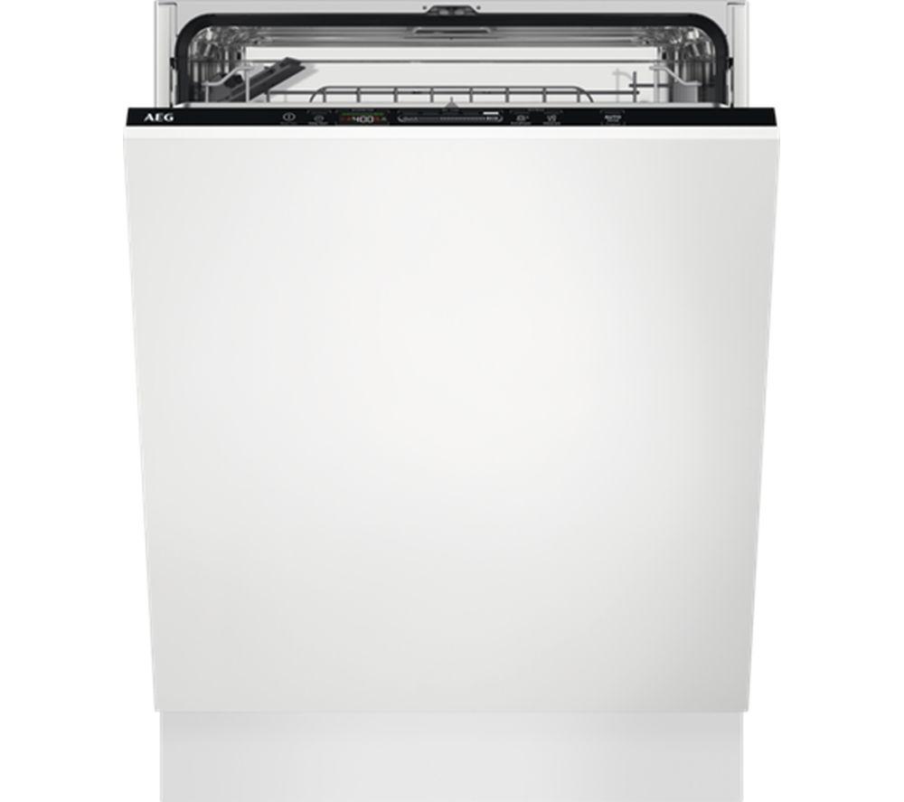 AEG SatelliteClean FSS53637Z Full-size Fully Integrated Dishwasher, White