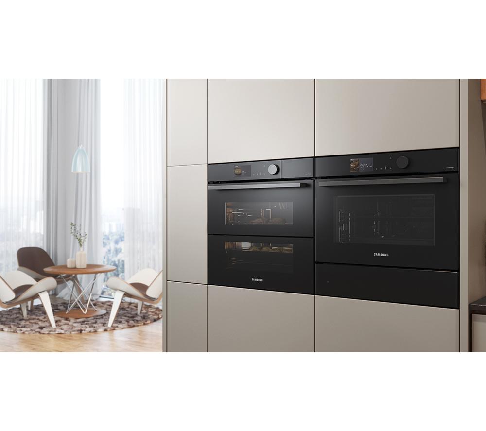 SAMSUNG Bespoke Series 6 Dual Cook Flex NV7B6785JAK/U4 Electric Steam Smart Oven - Clean Black image number 10 of 12