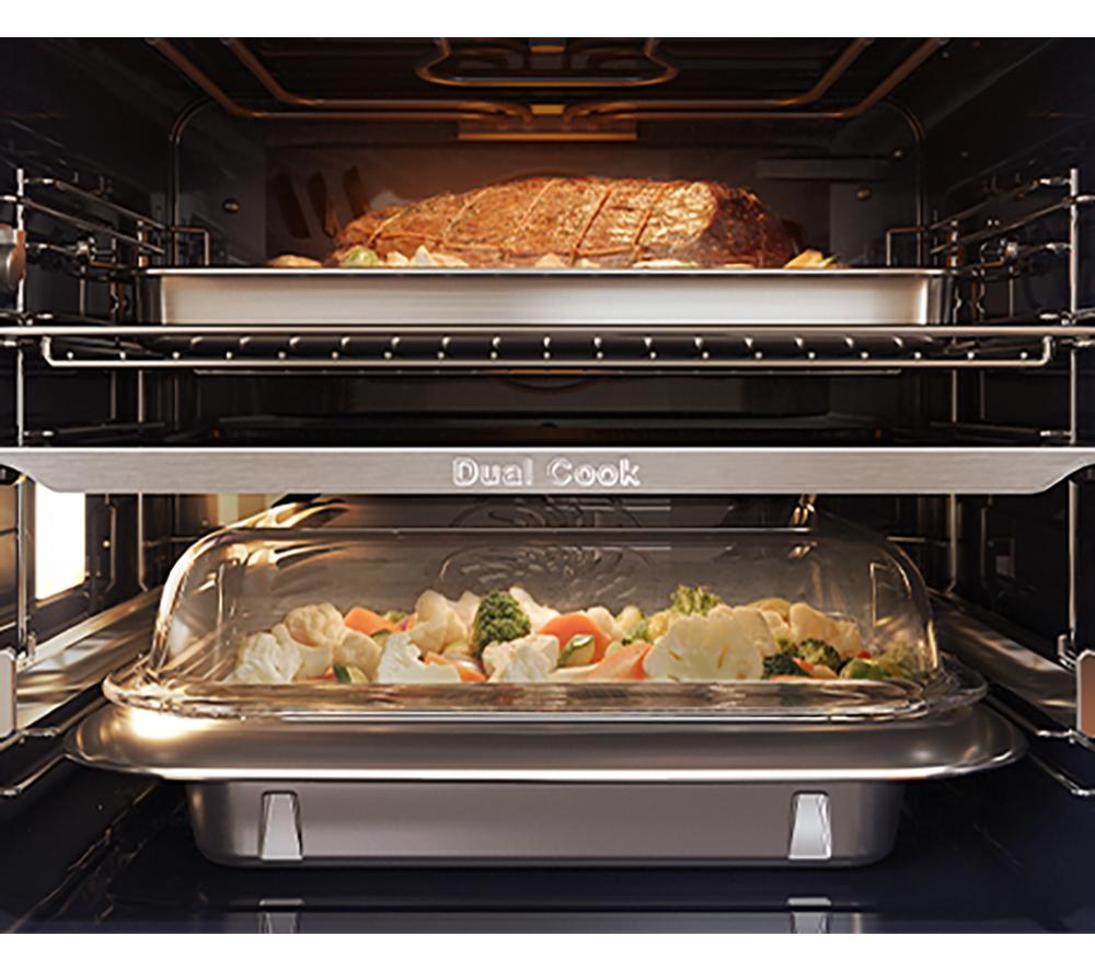 SAMSUNG Bespoke Series 6 Dual Cook Flex NV7B6785JAK/U4 Electric Steam Smart Oven - Clean Black image number 11 of 12