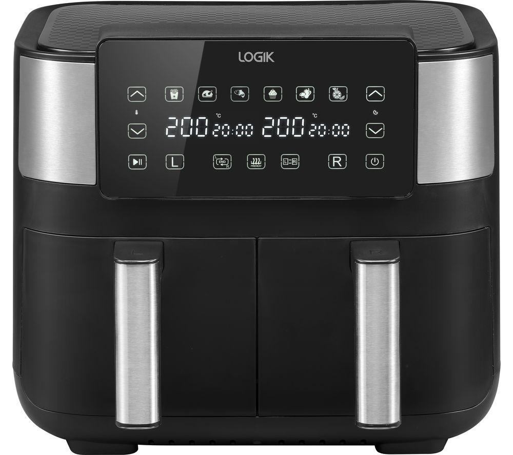 LOGIK L72AFB23 Air Fryer ? Black & Silver, Black,Silver/Grey