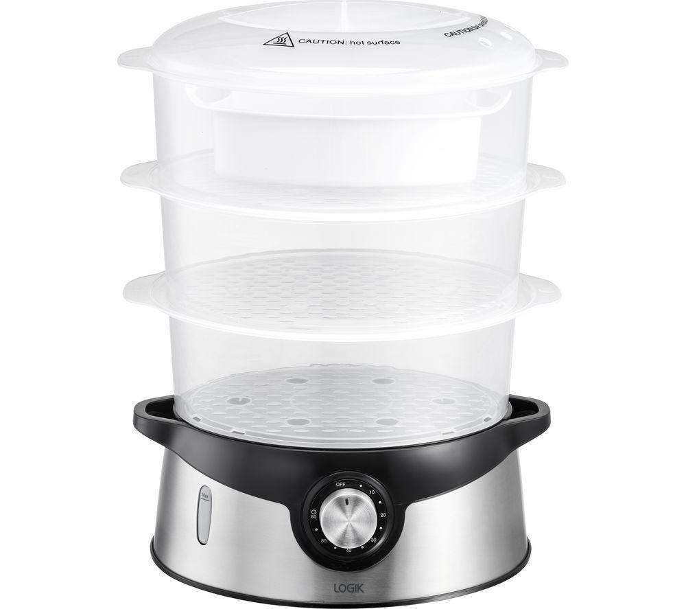 LOGIK L09SSM23 Steamer - Black & White image number 4 of 4