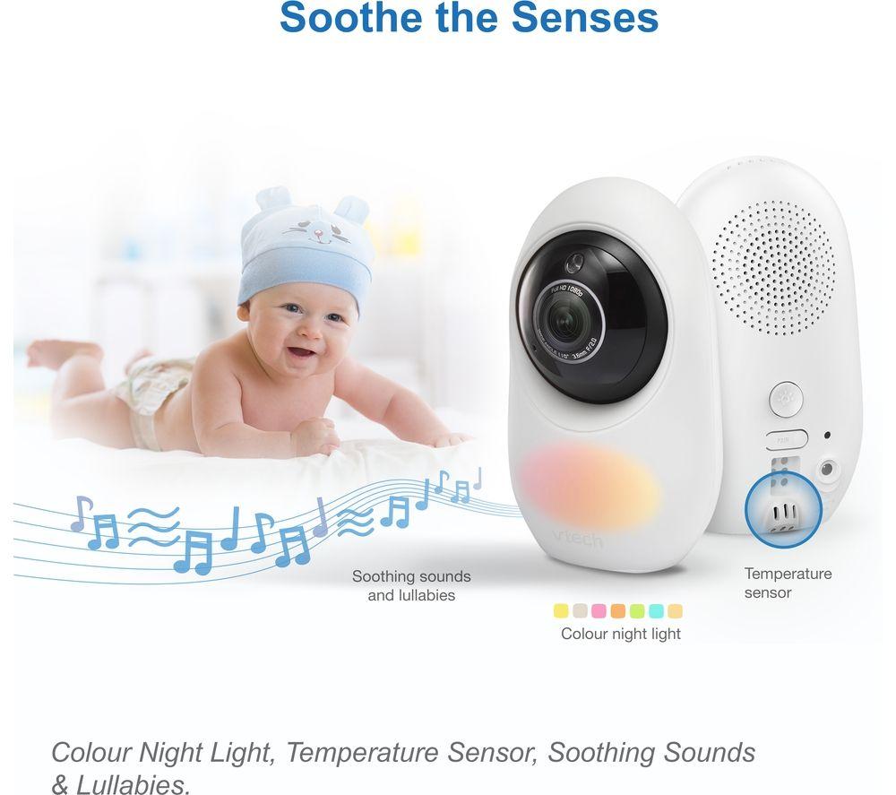 VTECH RM2751 2.8" Full HD Smart Video Baby Monitor - White image number 4 of 5