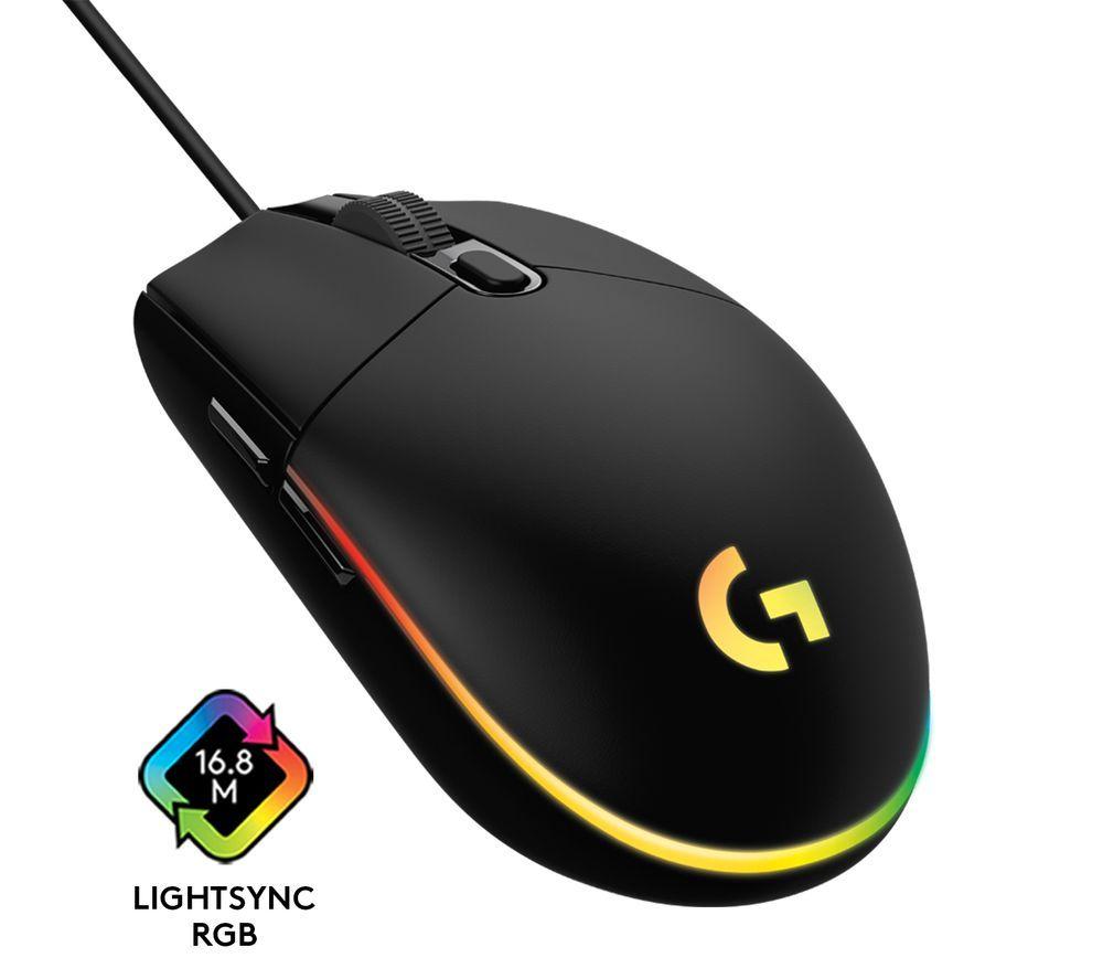 LOGITECH G203 Lightsync Optical Gaming Mouse & G440 Gaming Surface Bundle - Black image number 6 of 8