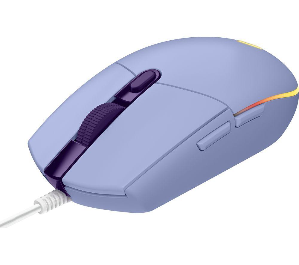 LOGITECH G203 Lightsync Optical Gaming Mouse & G440 Gaming Surface Bundle - Lilac image number 5 of 9
