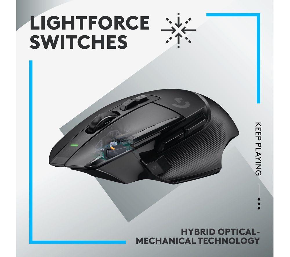 LOGITECH G502 X Lightspeed Wireless Optical Gaming Mouse & G440 Gaming Surface Bundle - Black image number 3 of 6