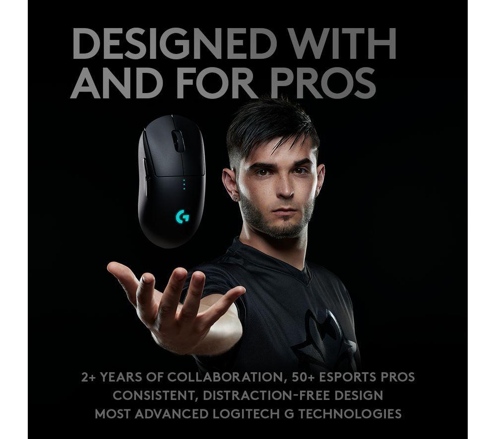 LOGITECH G PRO RGB Wireless Optical Gaming Mouse & G440 Gaming Surface Bundle image number 4 of 5