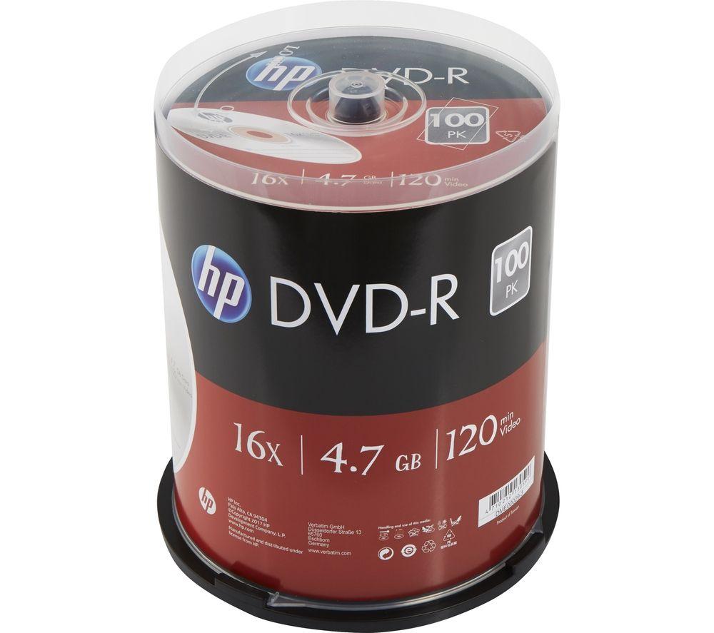 HP 16X DVD-R Blank Discs - Pack of 100 image number 2 of 4