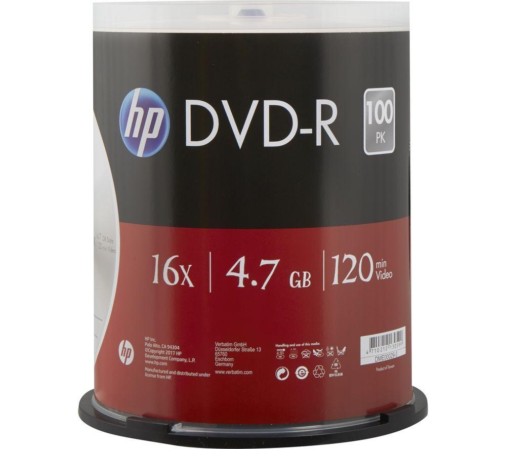 HP 16X DVD-R Blank Discs - Pack of 100 image number 3 of 4