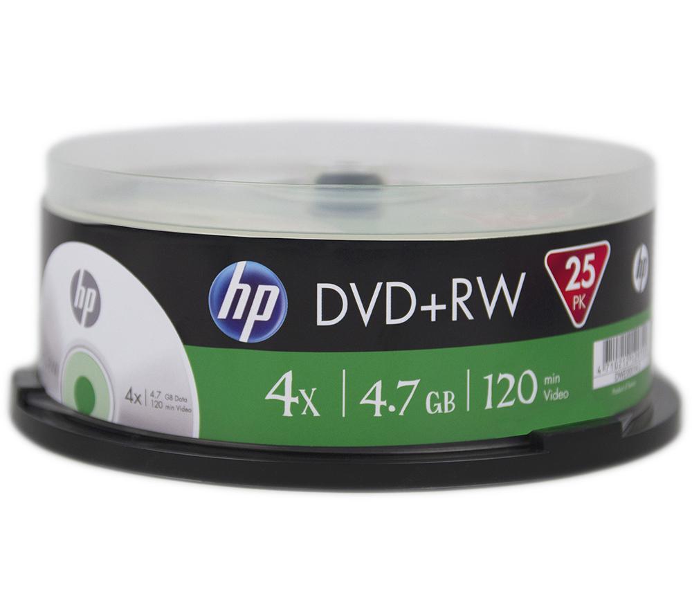 HP 4x Speed DVD+RW Blank DVDs - Pack of 25 image number 3 of 3