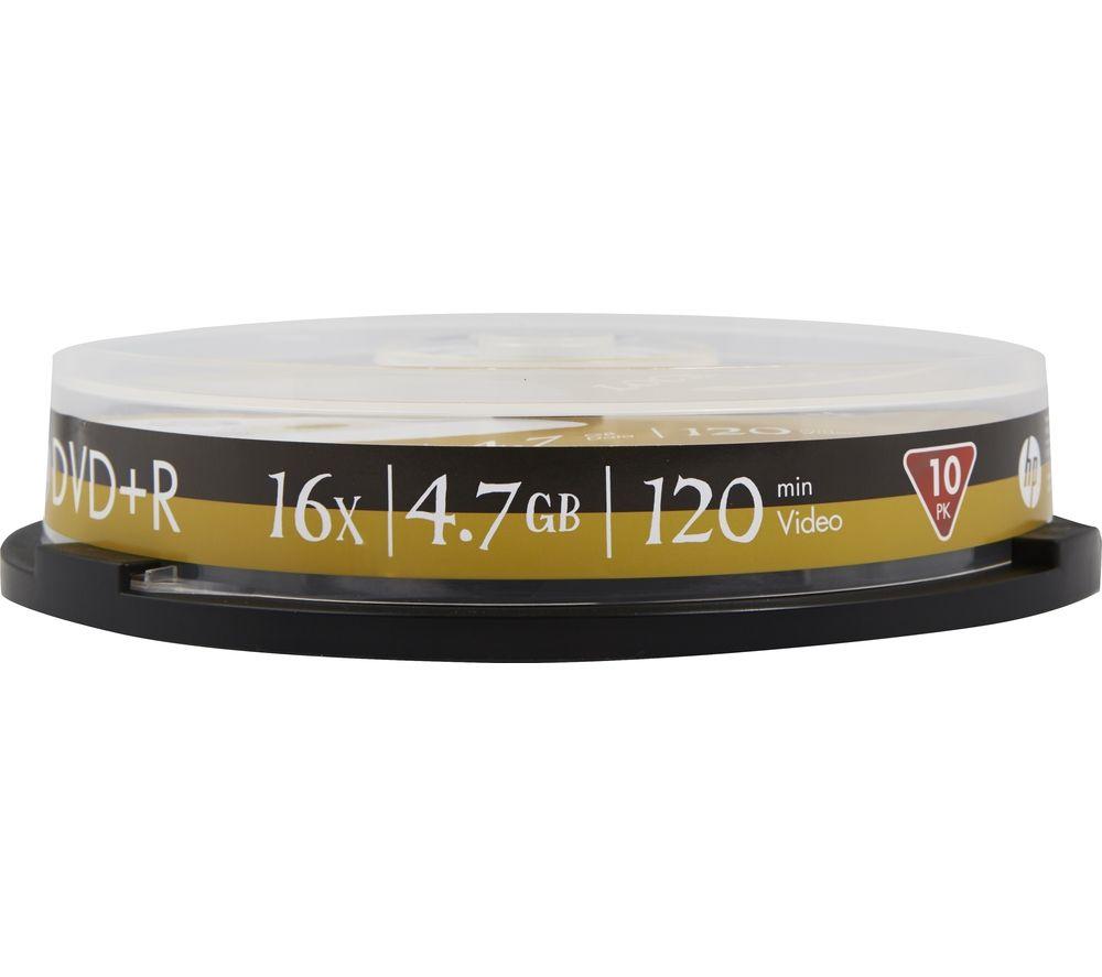 HP 16x Speed DVD+R Blank DVDs - Pack of 10 image number 2 of 2