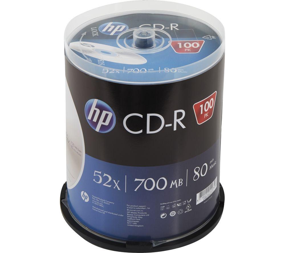 HP 52x Speed CD-R Blank CDs - Pack of 100 image number 3 of 3