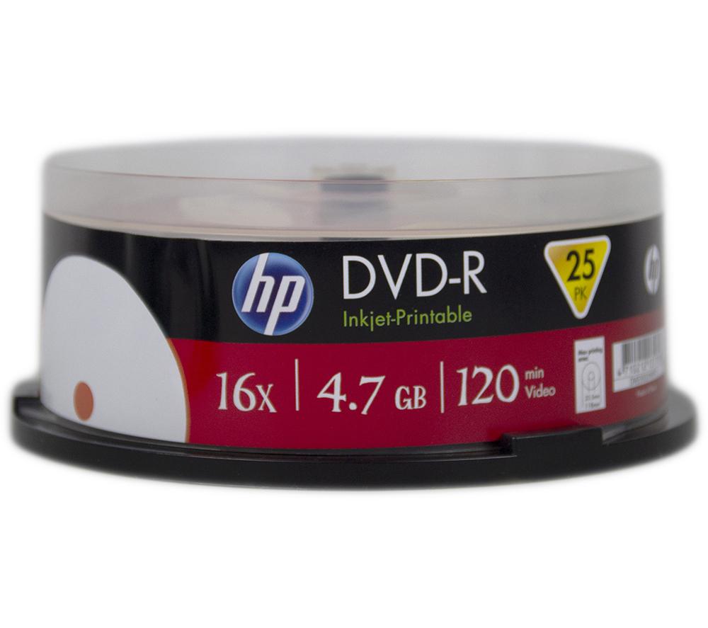 HP 16x Speed DVD-R Blank DVDs - Pack of 25 image number 3 of 3