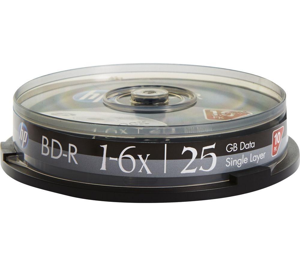 HP 6x Speed BD-R Blank Blu-ray Discs - Pack of 10 image number 2 of 2