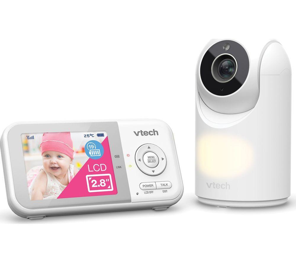 VTECH VM3263 2.8 Pan & Tilt Video Baby Monitor - White