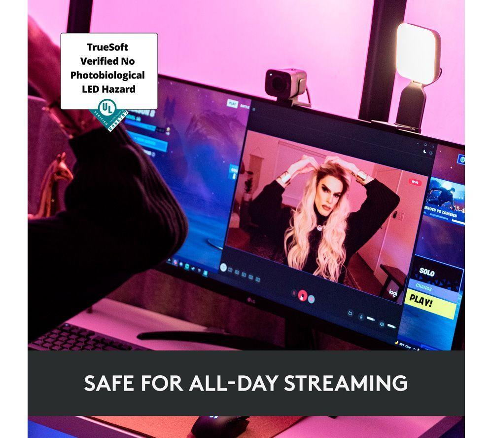 LOGITECH Brio 500 Full HD Webcam & Litra Glow Streaming Light Bundle image number 10 of 10