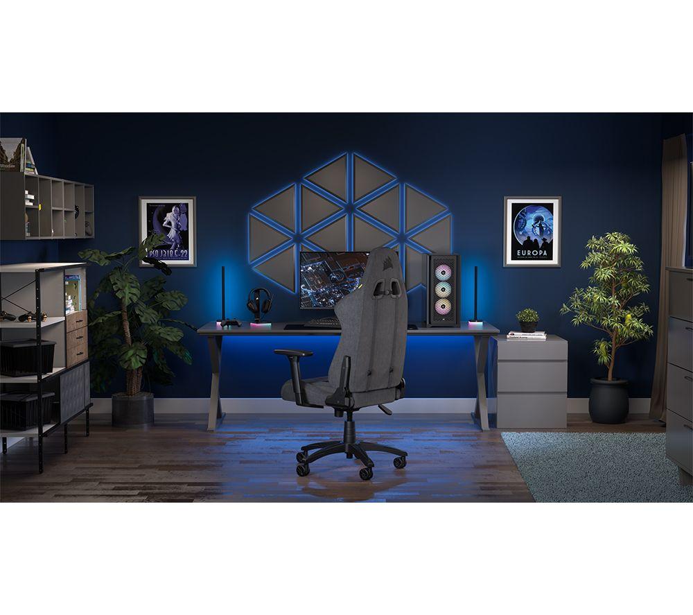 CORSAIR TC100 RELAXED Gaming Chair - Grey & Black image number 10 of 15