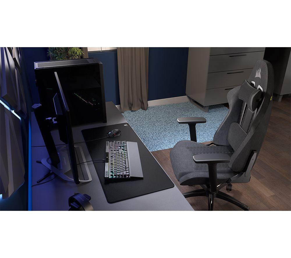 CORSAIR TC100 RELAXED Gaming Chair - Grey & Black image number 11 of 15