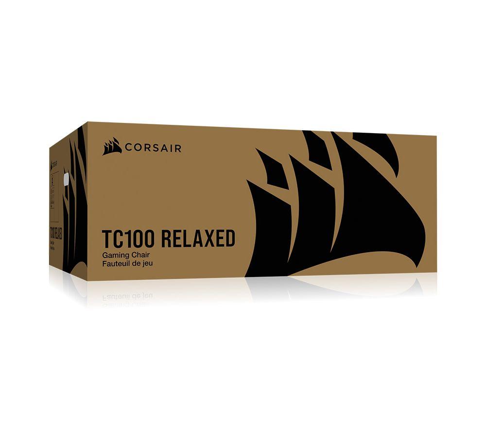 CORSAIR TC100 RELAXED Gaming Chair - Grey & Black image number 15 of 15