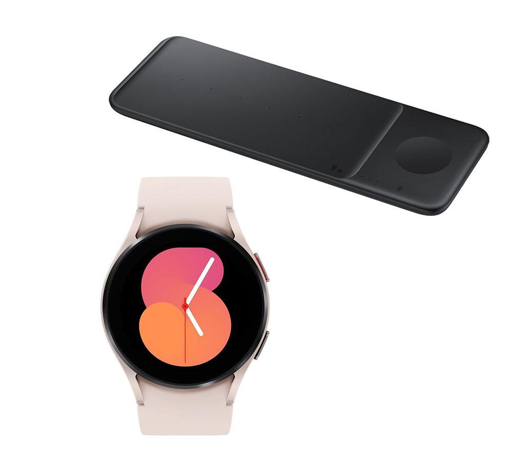 Buy SAMSUNG Galaxy Watch5 4G & Qi Wireless Trio Charging Pad Bundle