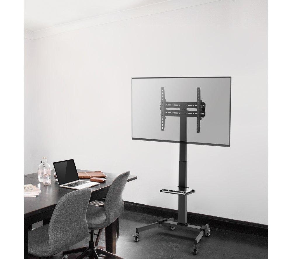 PROPERAV Portable Trolley P-TT003 677 mm TV Stand with Bracket for up to 55" TVs - Black image number 5 of 10