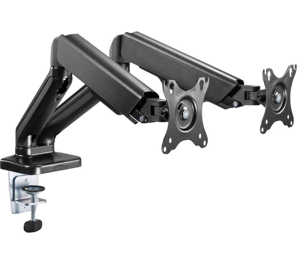 PROPERAV PB148 Hydraulic Dual Arm Full Motion 17-32" Monitor Desk Mount image number 3 of 17