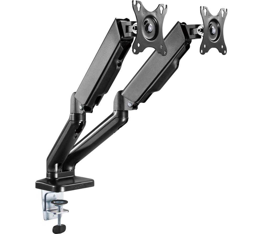 PROPERAV PB148 Hydraulic Dual Arm Full Motion 17-32" Monitor Desk Mount image number 11 of 17