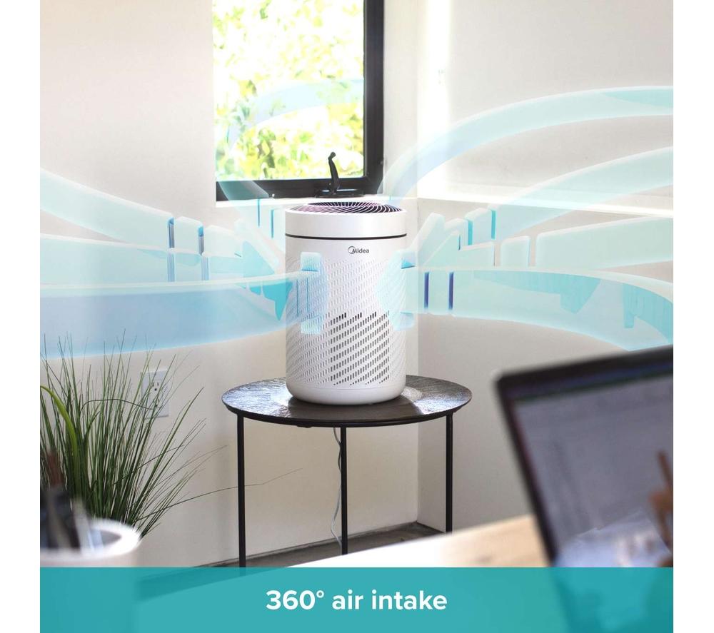 MIDEA Pure 1876 Air Purifier - White & Black image number 7 of 15