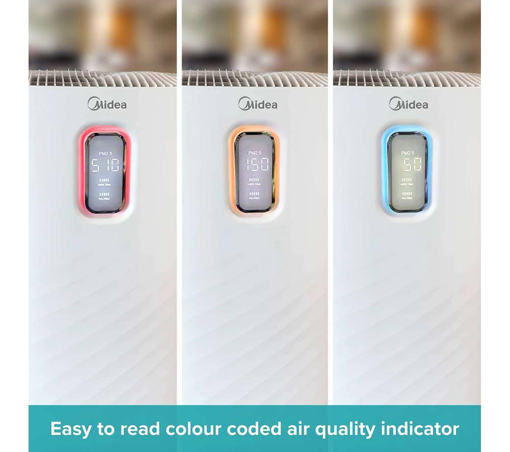 MIDEA Pure Control XL 1878 Smart Air Purifier - White image number 5 of 13