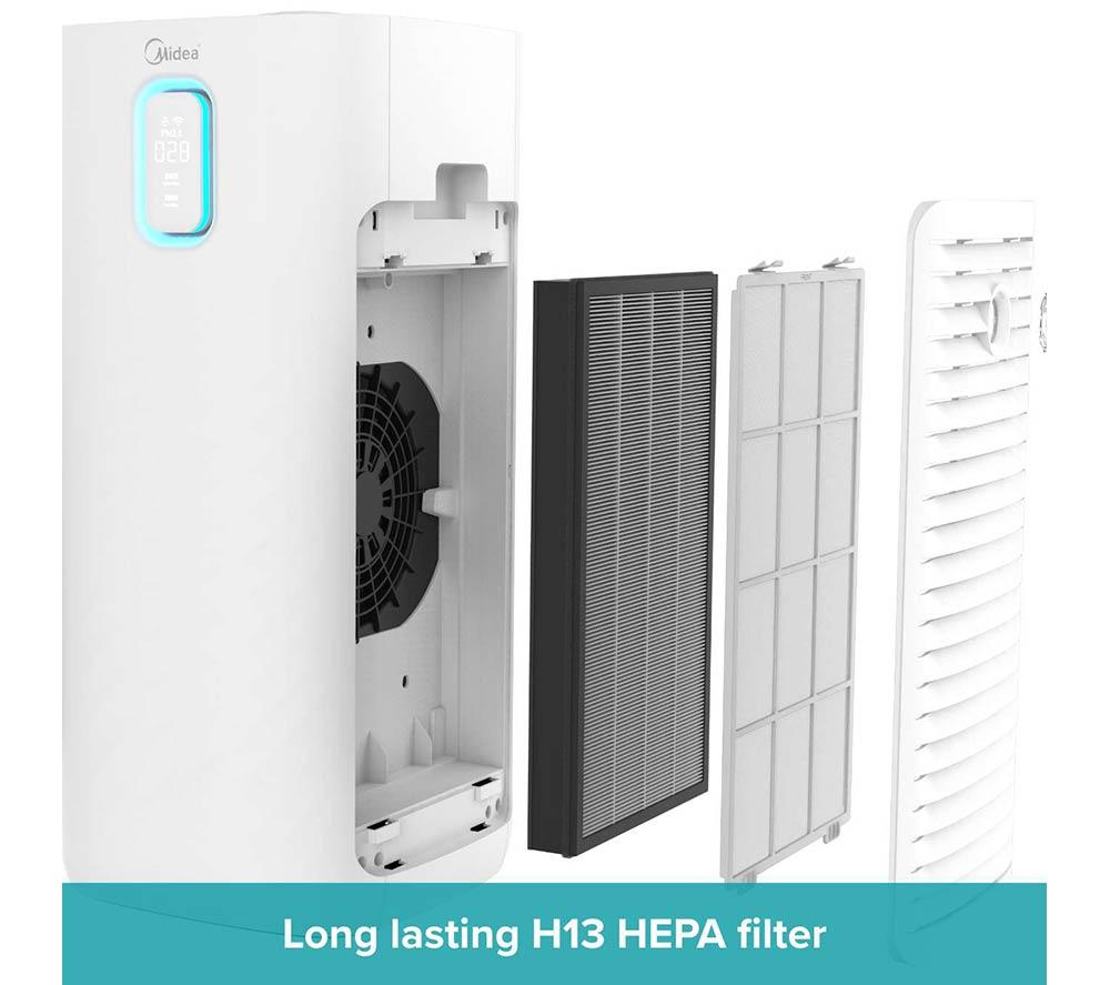 MIDEA Pure Control XL 1878 Smart Air Purifier - White image number 7 of 13