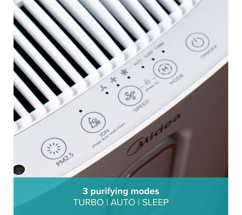 MIDEA Pure Control XL 1878 Smart Air Purifier - White image number 8 of 13