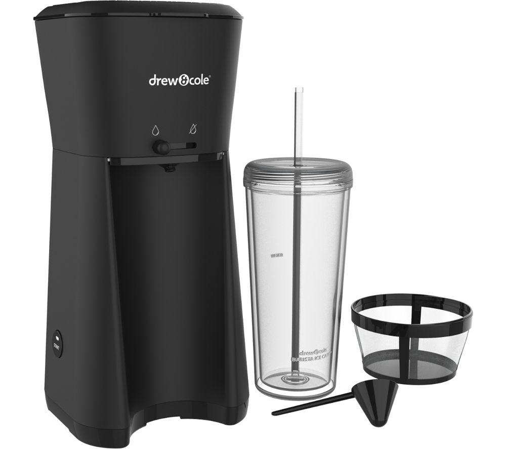  Mr. Coffee 3-in-1 Single-Serve Iced and Hot Coffee/Tea Maker  with Blender with Reusable Filter, Scoop, Recipe Book, 2 Tumblers, Lids and  Straws, Black: Home & Kitchen