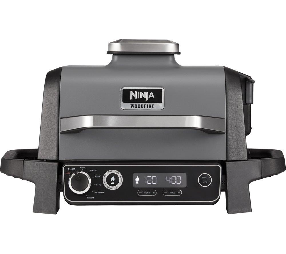 NINJA Woodfire OG701UK Electric BBQ Grill & Smoker - Black