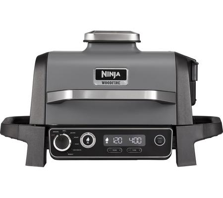 NINJA Woodfire OG701UK Outdoor Electric BBQ Grill & Smoker – Black
